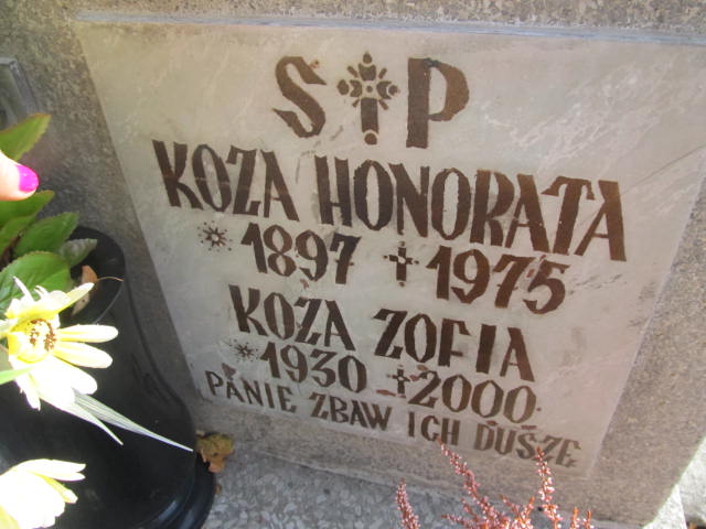 Honorata Koza  1896 Biadoliny Radłowskie - Grobonet - Wyszukiwarka osób pochowanych