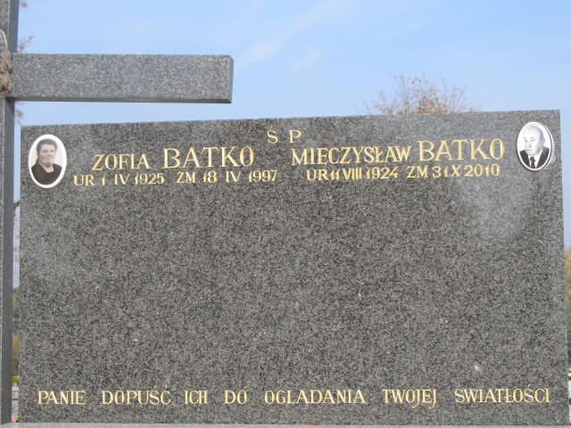 Zofia Batko 1925 Biadoliny Radłowskie - Grobonet - Wyszukiwarka osób pochowanych