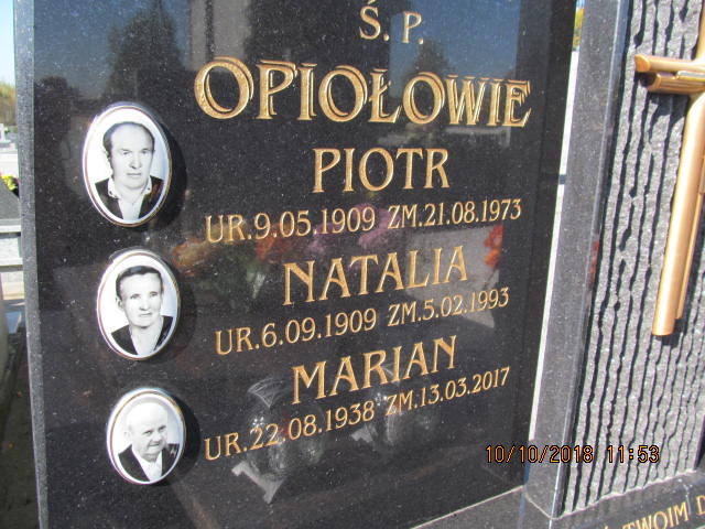 Natalia Opioła 1909 Biadoliny Radłowskie - Grobonet - Wyszukiwarka osób pochowanych